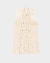 BASERANGE France organic cotton V-neck vest camisole BAS-TOTVS-RC-SU25-UNDYED